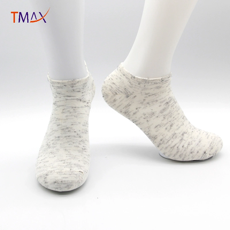 Men Solid No Show/Low Cut Ankle Socks Breathable Custom Logo Socks