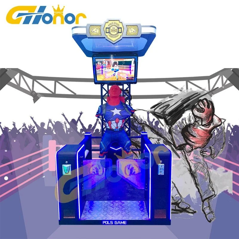 Adult Simulated Boxing Ring Coin Operated Boxing Ring Arcade Fighting Punch Game Lottery Ticket Game Arcade Boxing Game Machine Video Game Arcade Machine
