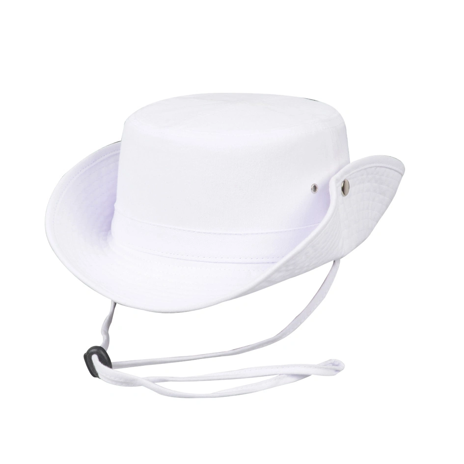 Cotton Twill Bucket Hat/Cotton Cap Hat/White Bucket Hat