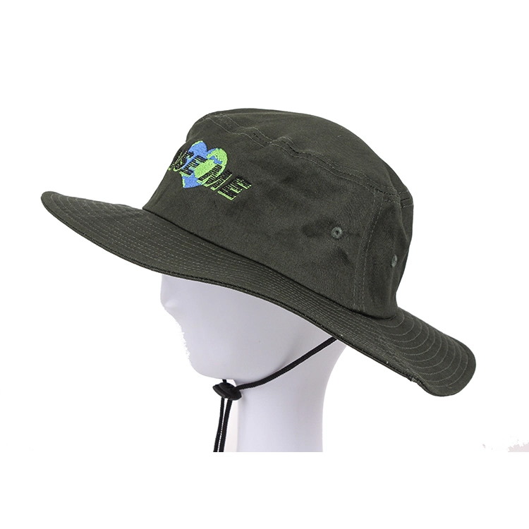 100%Cotton Bucket Hat, String Bucket Hat