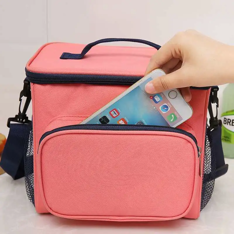 600d Oxford Cloth Thermal Food Cooler Bag Picnic Lunch Bags for Women Kids
