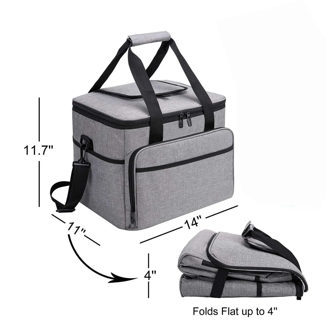 High Quality Compartment Insulated Cooling Lunch Tote Bag for Adult