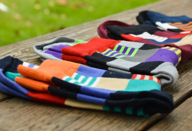 Men Socks Cotton Ankle Socks Striped Socks for Wholesale