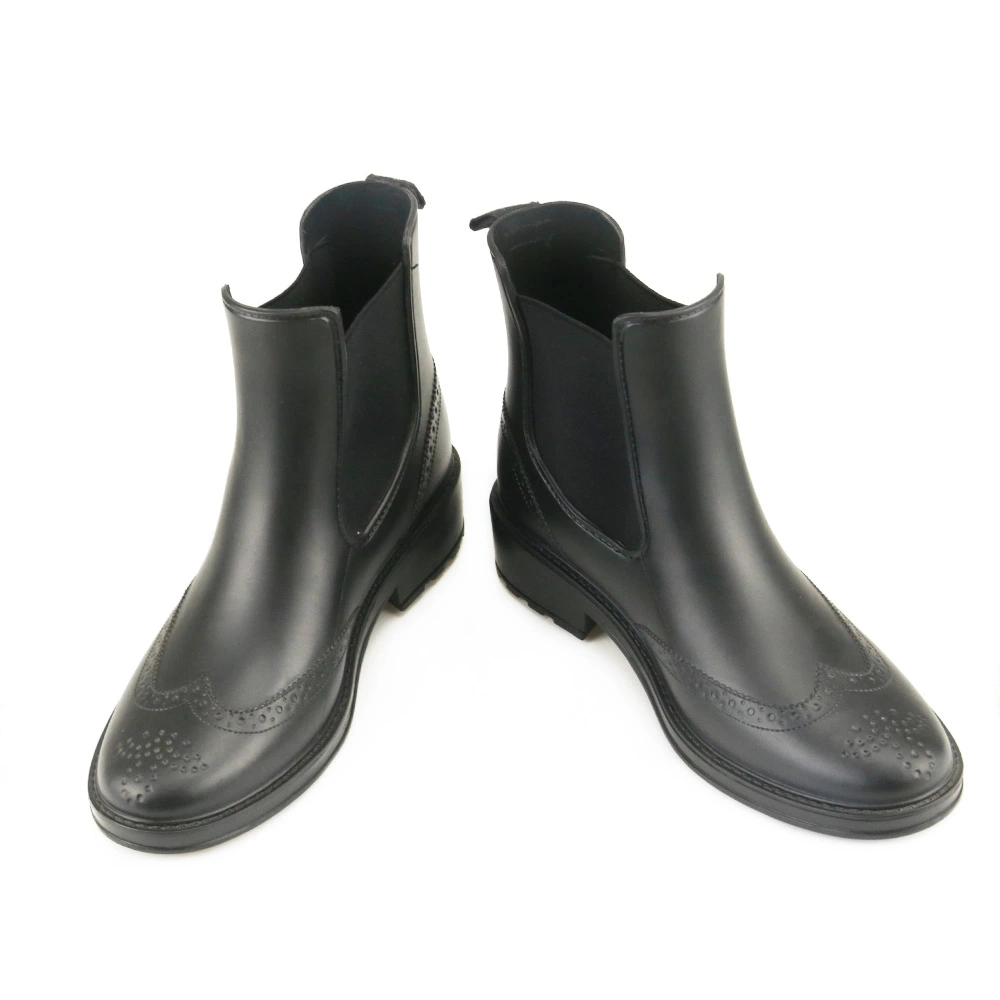 New Style Chelsea Shoes Matt PVC Rain Boots for Women Waterproof Rainboots Rain Shoe