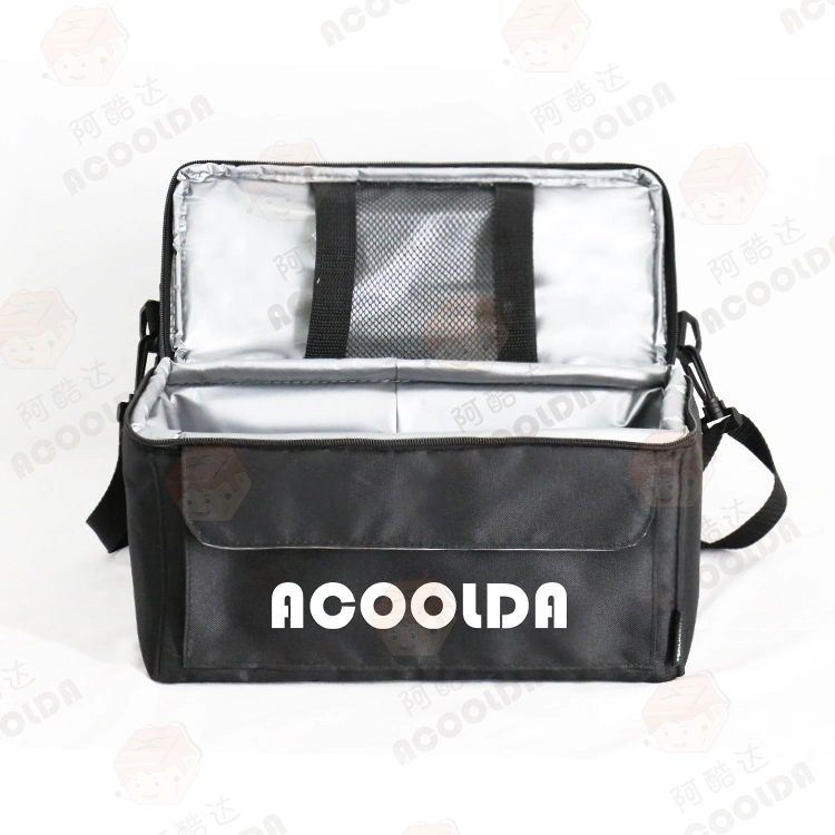 Black Picnic Bag Tote/Shouler Strap Lunch Bag Cooler Bag
