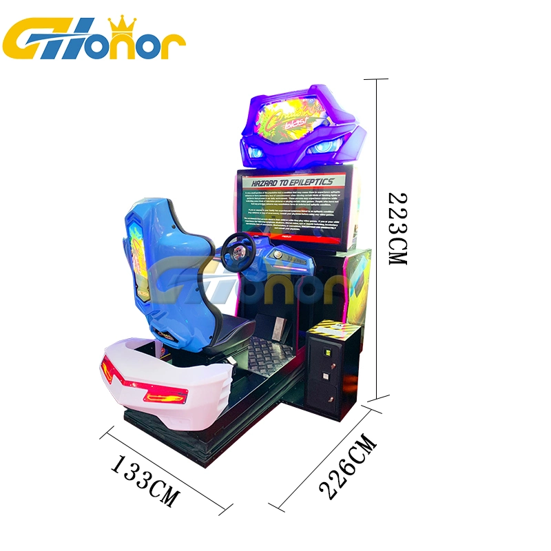 Indoor Playground Arcade Dynamic Car Coin Operated Simulator Racing Game Machine Arcade Game Machine Arcade Racing Game Coin Operated Car Driving Game Machine