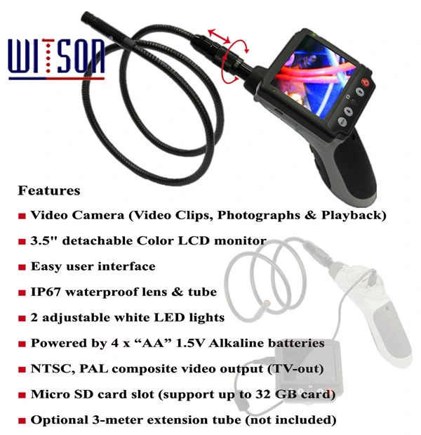 Witson USB Endoscope Camera with 3.5