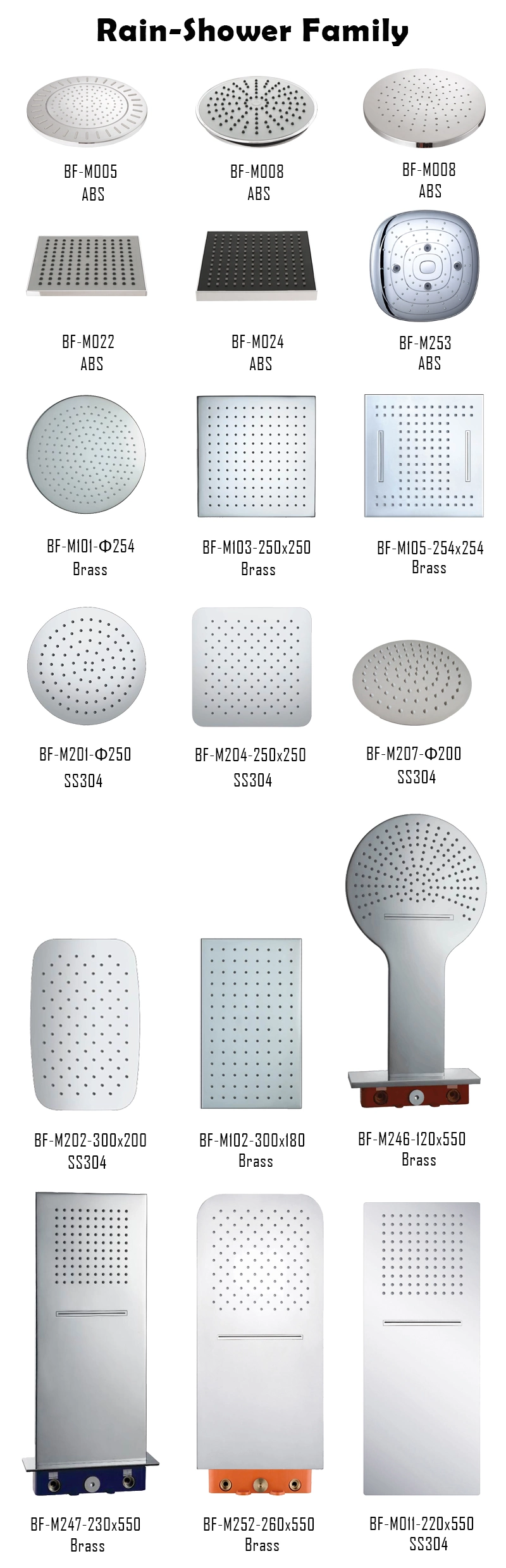 Factory Directly Supply Bathroom Shower Set Accessories Bg-M3