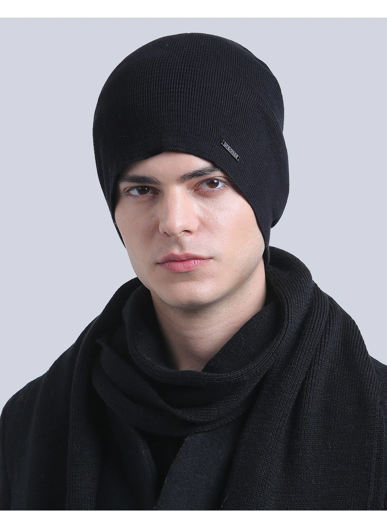 Customized Logo Winter Knit Cap, Woollen Cap, Soft Cotton Hat 4