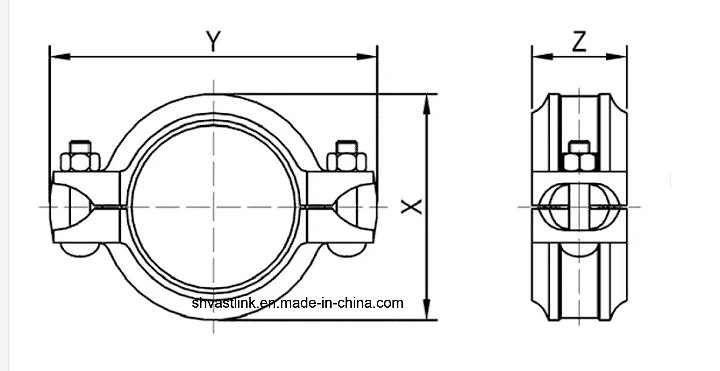 304L Dn65 Stainless Steel Grooved Coupling for Pipe Joint