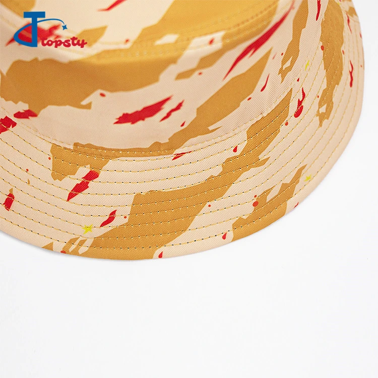 Custom Made Bucket Hat Factory Guangzhou All Over Printing Cotton Women Bucket Hat