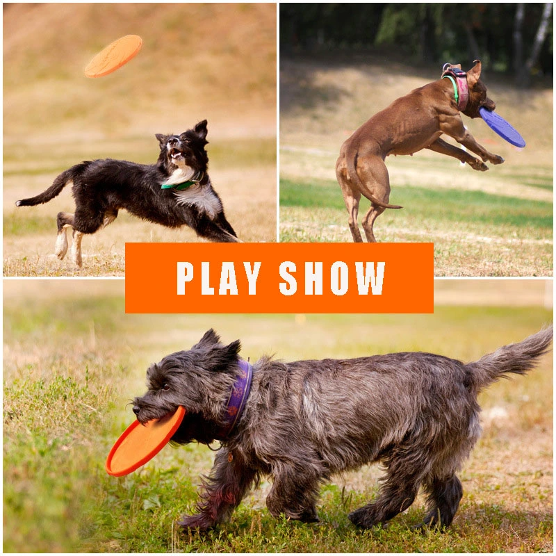 Funny Silicone Dog Flying Discs Resistant Chew Puppy Training Interactive Pet Products