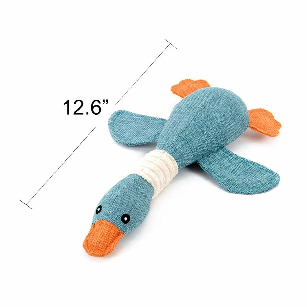 Funny Dog Chew Sound Plush Squeaky Duck Bite Chewing Puppy Toy