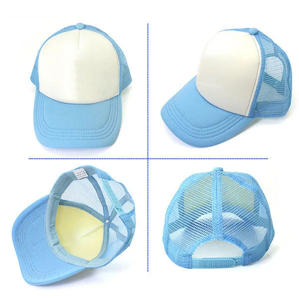 Sublimation Blank Custom Polyester Cotton Baseball Hat Cap
