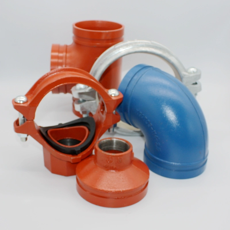 FM/UL Listed Ductile Iron Pipe Fittings, Grooved Fittings - Mechanical Tees