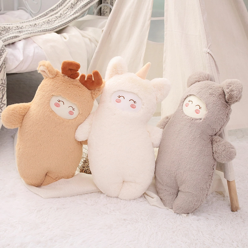 38cm Cute Cartoon Forest Animal Baby Comfort Plush Toy Creative Storytelling Rabbit Bear Stuffed Plush Soft