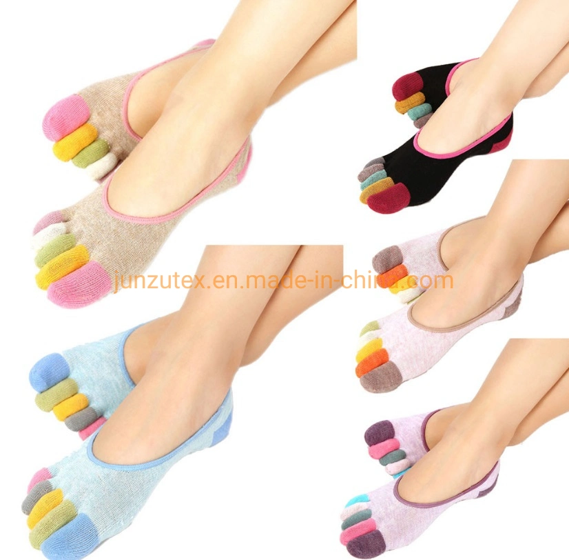 Gym Socks Women Yoga Socks Colorful Toe Socks Five Fingers Anti Slip Cotton Yoga Socks for Women