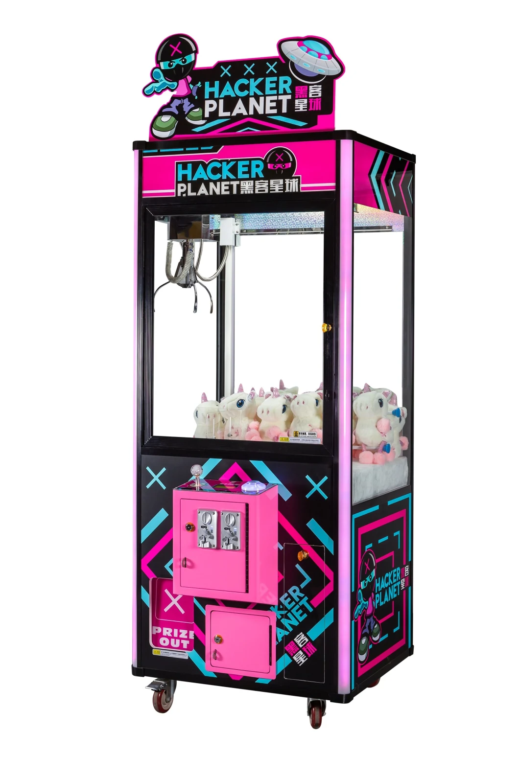 Hacker Planet/Prize/Gift/Toy Vending/Price/Vending/Amusement/Arcade/Crane Claw/Toy Crane/Arcade Claw/Claw Crane /Claw/Crane/Game Machine