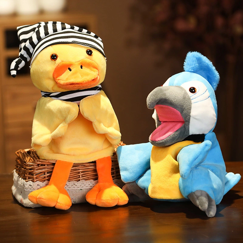 New Gloves Cartoon Animal Duck Parrot Hand Puppet Creative Children Education Interactive Toy