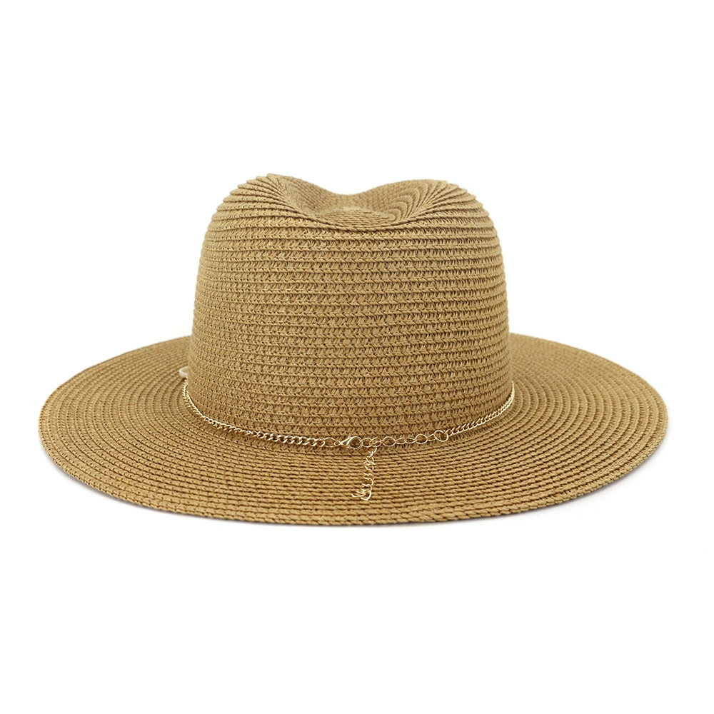 Wholesale Outdoor Seaside Sunscreen Beach Hat Sun Hat Spring and Summer Jazz Straw Hat