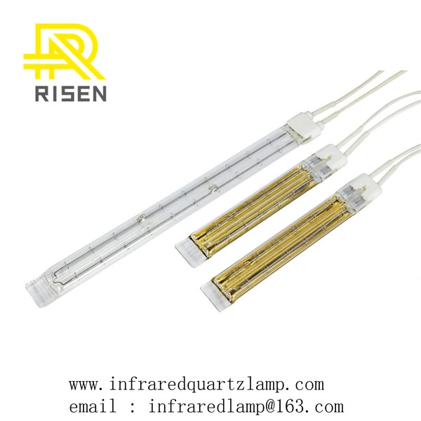 Gold Reflector Infrared Emitters Halogen Heat Drying Lamp Quartz Heating Tube Short Wave IR Lamps
