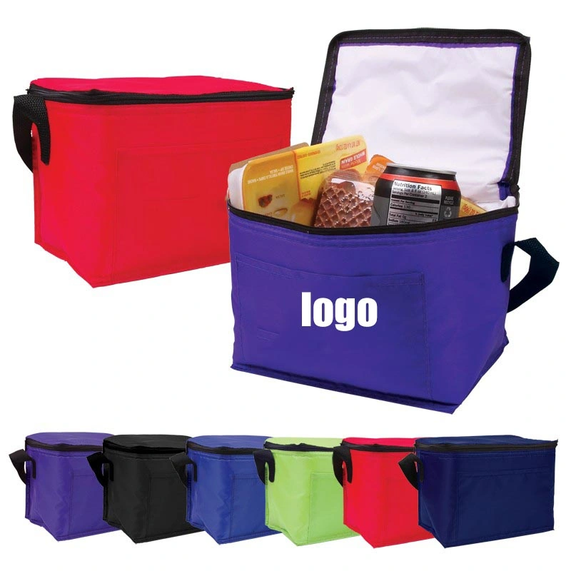 Custom Print Portable Non Woven Promotional Bag Insulated Lunch Cooler Bag