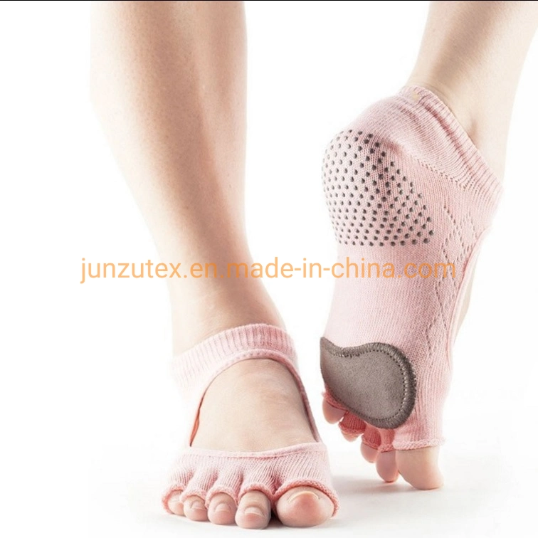 Women Yoga Socks Toe Socks Brand Quality Yoga Socks for Women Non Slip with Grips Barre Pilates Socks Shoes Gym Socks