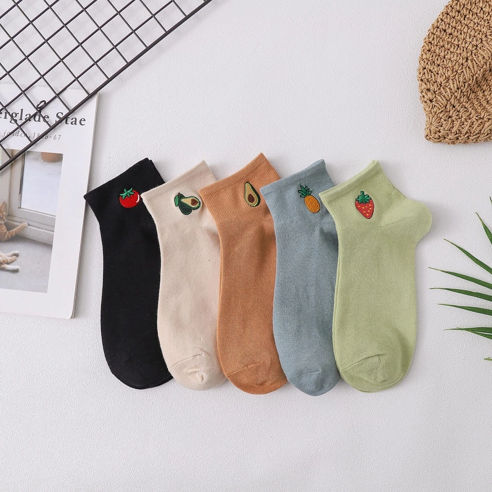 China Socks Factory Supply Top Quality Lady's Socks Cotton Ankle Socks