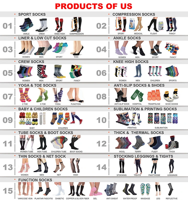 Ktd-074 Colorful Knee High Polyester Socks Rainbow Knee Sock with Stripe Socks for Girls