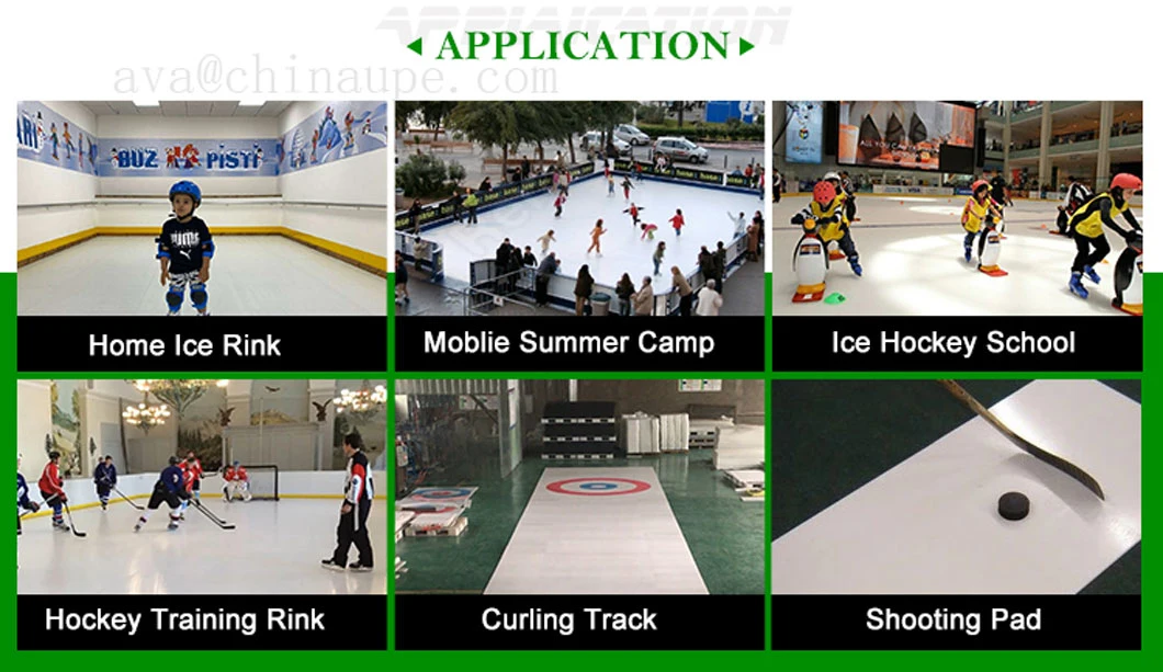 UHMWPE Synthetic Ice Hockey Rink Homemade Backyard Roller Ice Hockey Rink