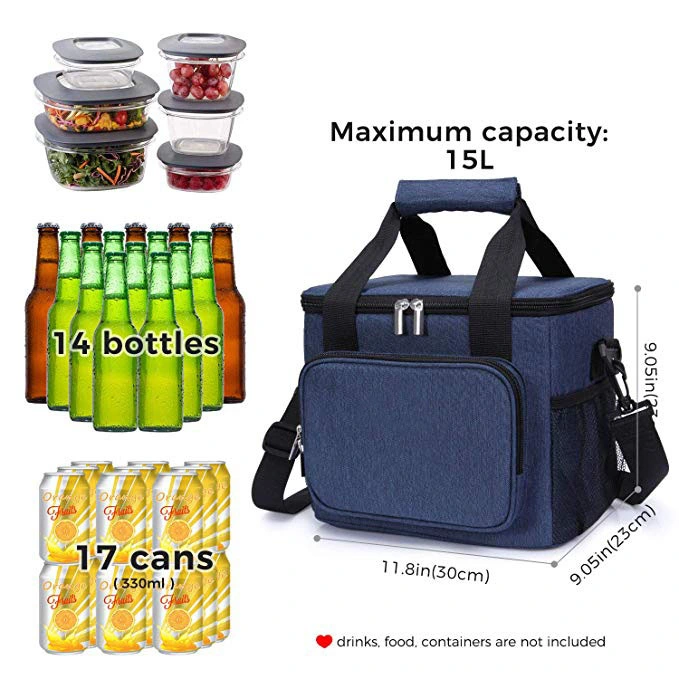 Beach Grocery Thermal Food Insulated Lunch Cooler Bag