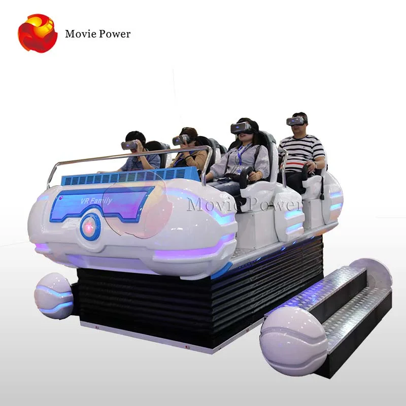 Hot Investment Amusement Park 6 Seats 9d Vr Family Simulator Machine