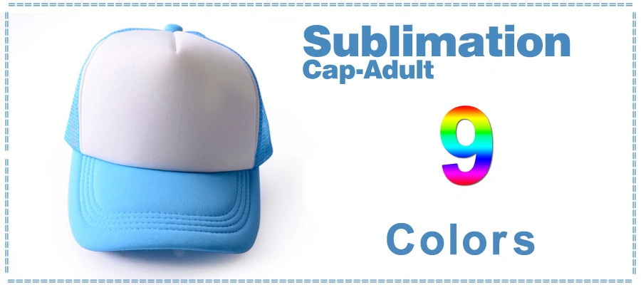 Sublimation Blank Custom Polyester Cotton Baseball Hat Cap
