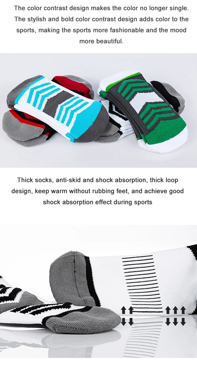 Socks Sports Running Cotton Thicken Towel Fashion Ankle Custom Design Men Long
