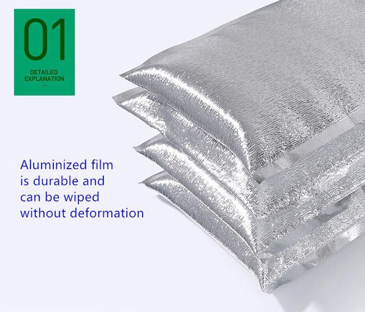 Foil-Laminated Aluminium Foil PE Foam Cooler Bag Lunch Wine Insulated Cooler Bag Food Delivery Bags