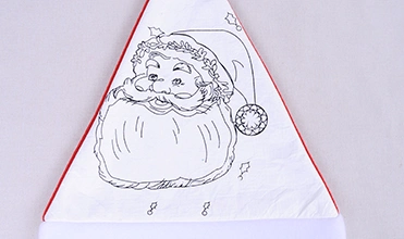 Sj0259 New Arrival Santa Claus Snowman Kit DuPont Fabric Waterproof Kid DIY Christmas Hat