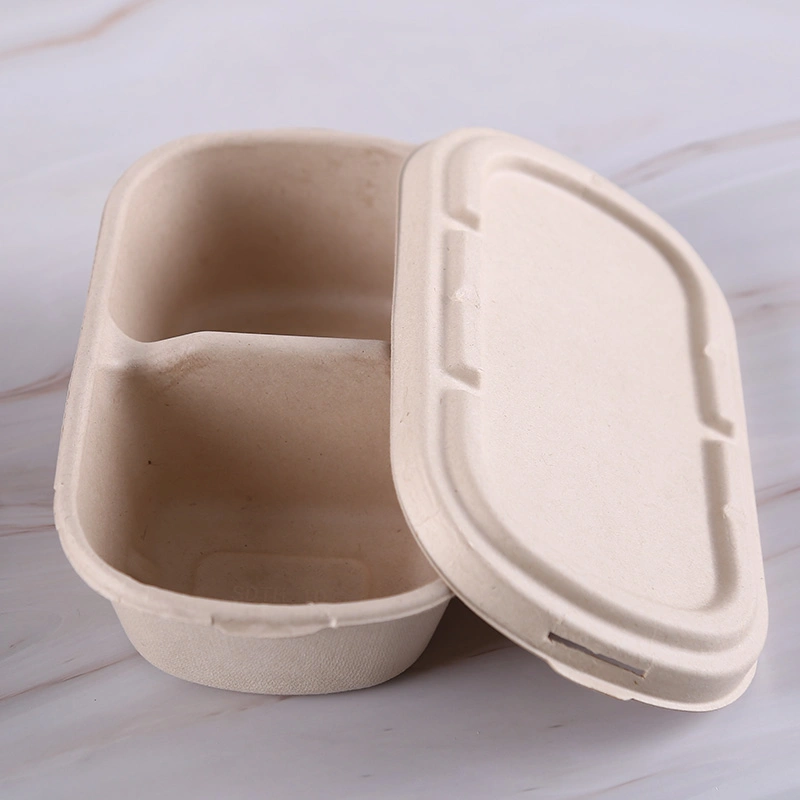 Natural Wheat Straw Pulp Lunch Packing Box