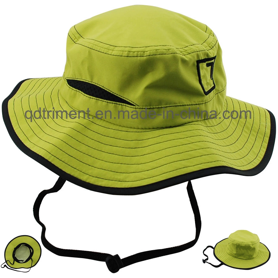 Mesh Metal Eyelets Printed Cotton Twill Leisure Bucket Hat (TMBT0250)