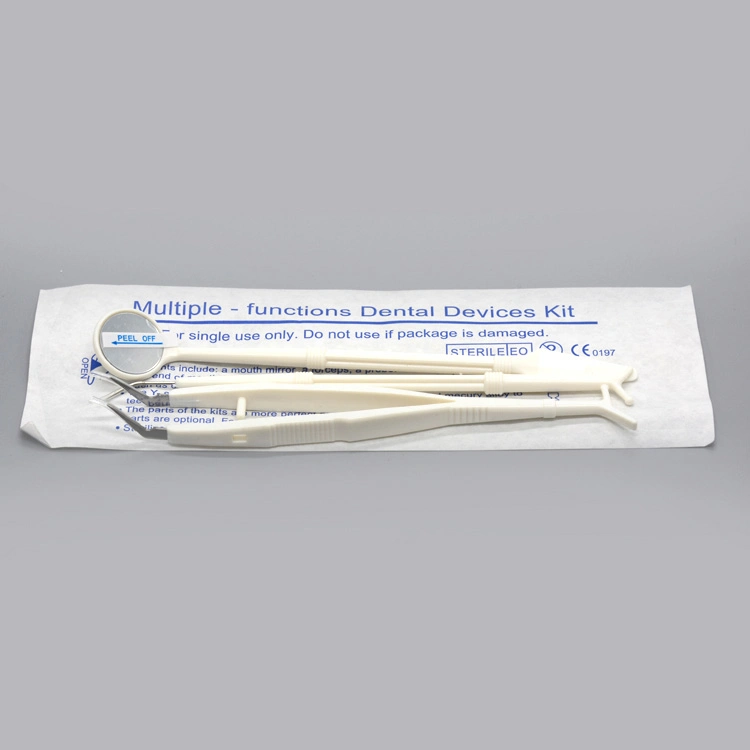 Disposable Dental Kits 3 Set Dental Mirror Dental Probe Dental Tweezers Medical Kit