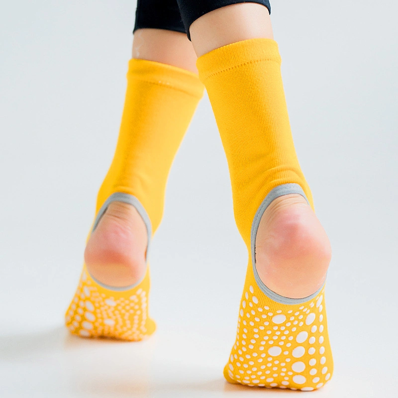 Women Yoga Two Toe Anti-Slip Ankle Grip Socks Dots Pilates Fitness Gym Socks Ladies Sports Socks