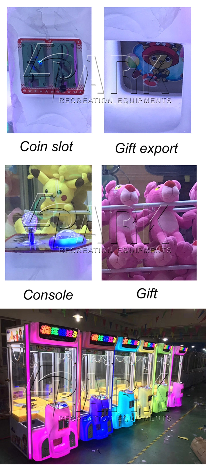 Crazy Toy Claw Crane Game Machine Cheap Mini Claw Machine Factory Supplier