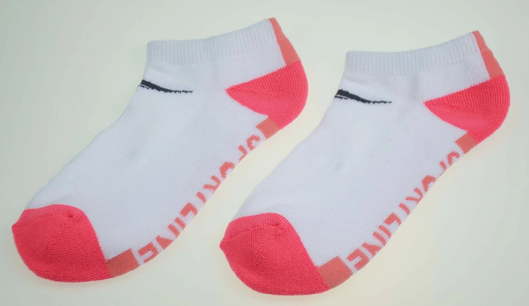 Custom Design Jacquard Breathable Fashion 100% Cotton Sport Ankle Socks