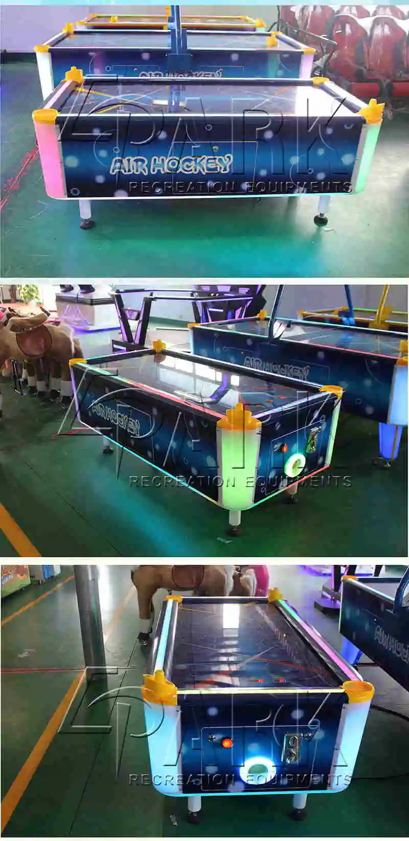 Middle Size Coin-Operate Physical Fitness Amusement Table Tennis Game Machine of Air Hockey