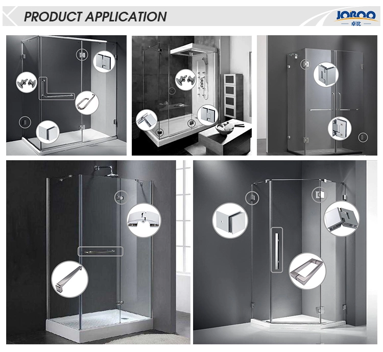 Zinc Alloy Square Conceal Flush Handle for Glass Shower Door