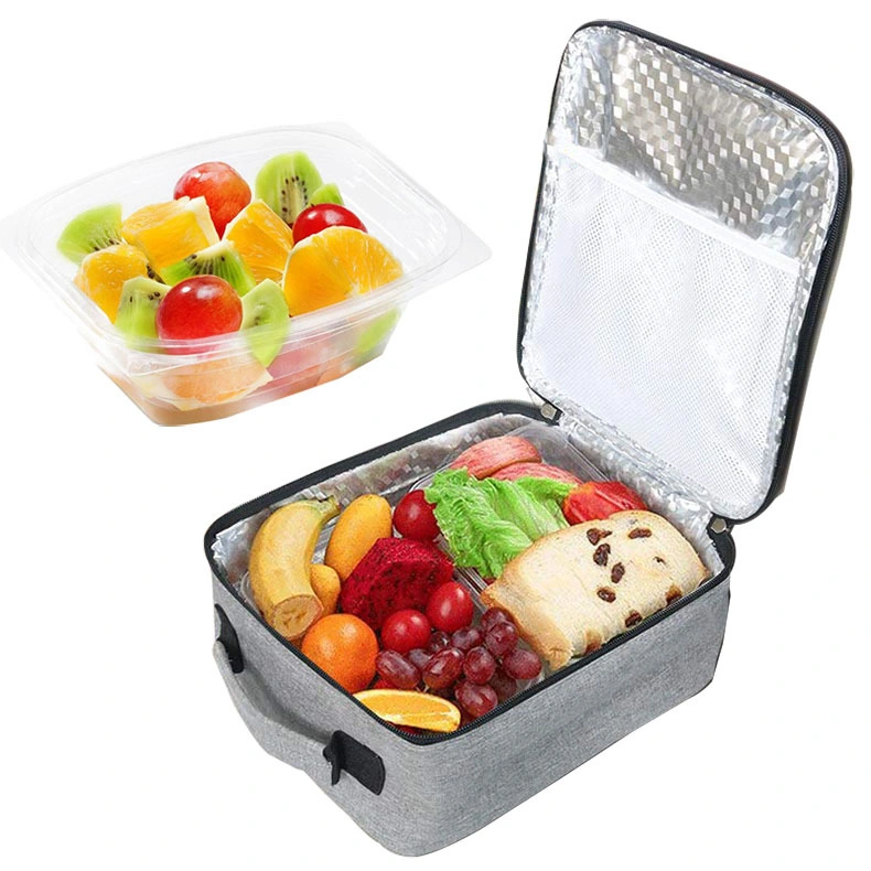 Insulated Zipper Work Lunch Bag Cooler Lunch Box for Men Thermal Bag