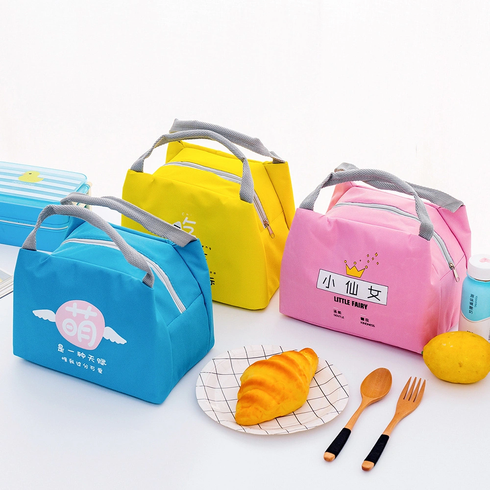 New Fashion Primary School Students Lunch Bag Zipper Kids Cooler Bag Outdoor Custom Environmental Protection Bag