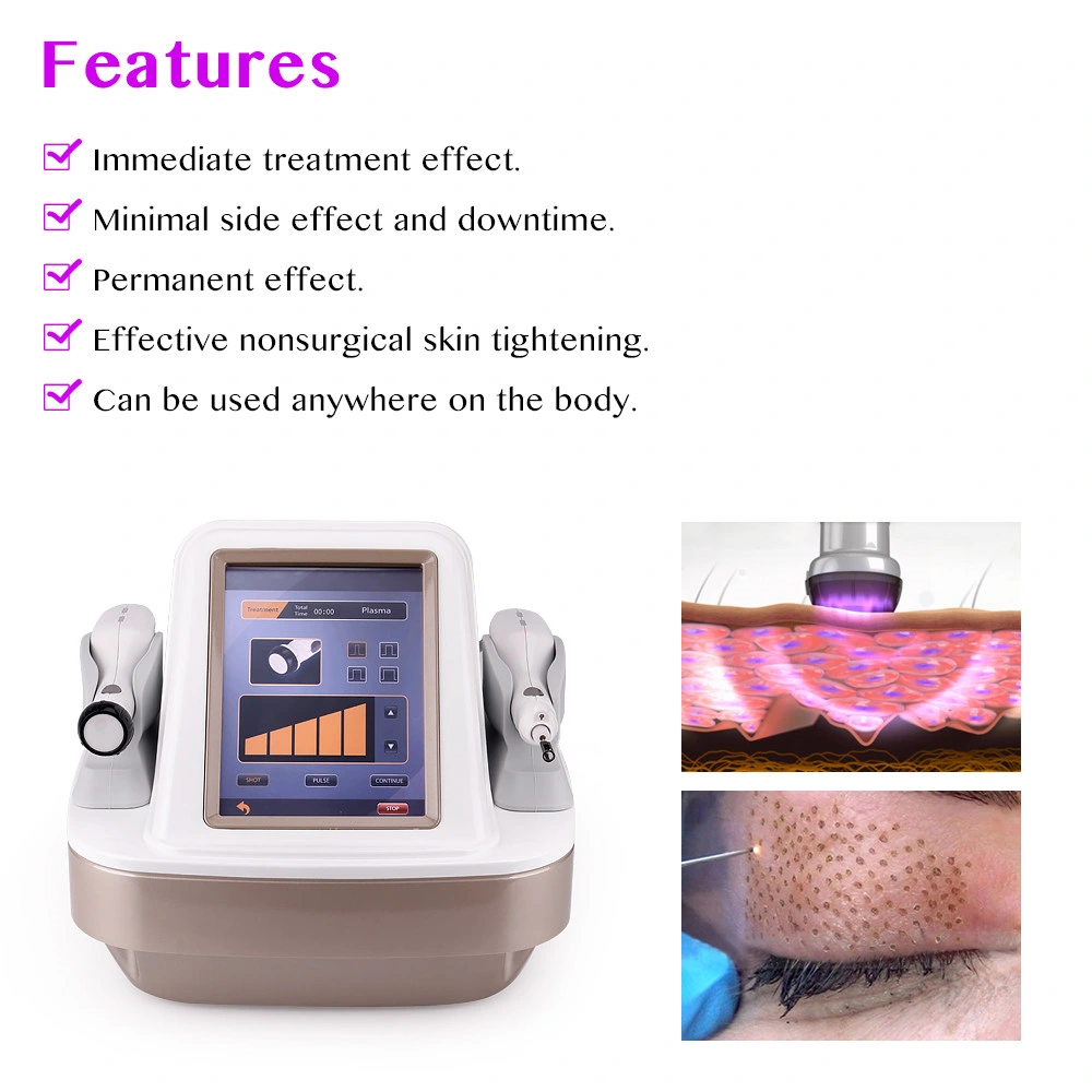 Black Color Plasma Shower&Ultrasound Shower 2 in 1 Plasma Skin Machine