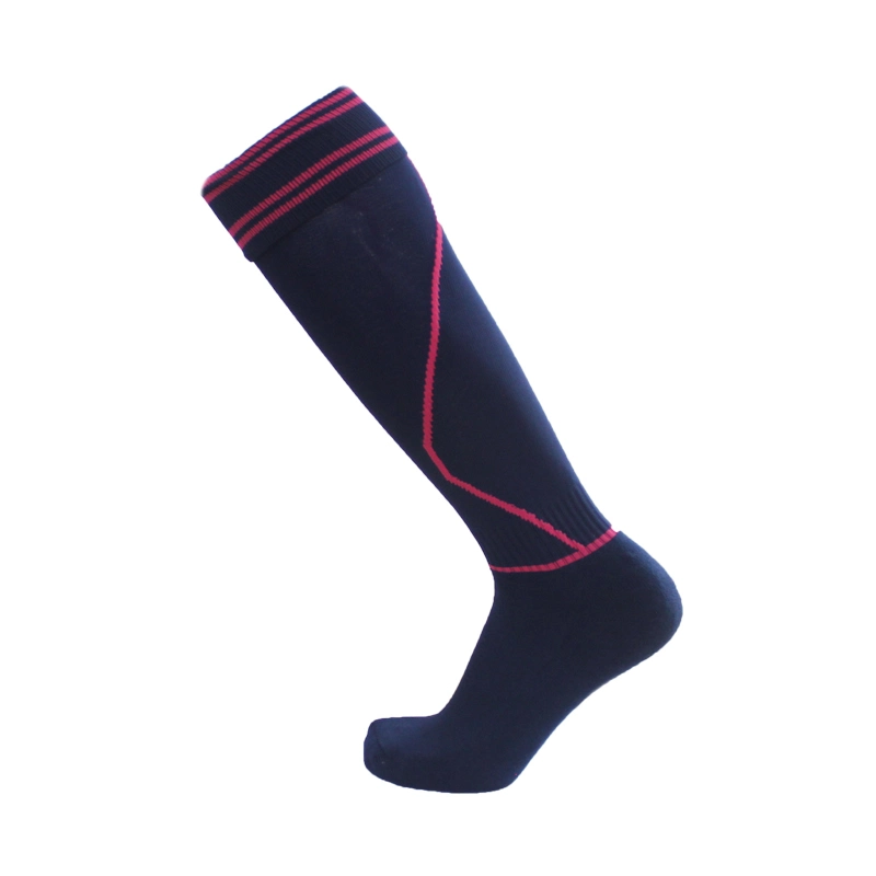 Custom Blue Knee Rugby Socks Football Socks New Season Game Soccer Customize Colorful Dark Socks