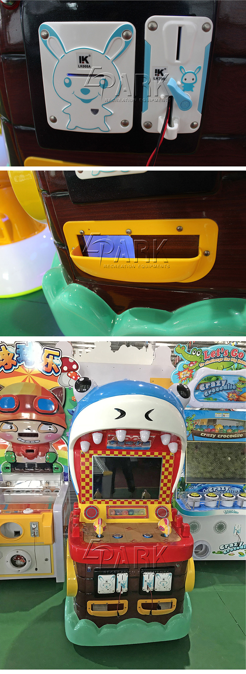 Game Center Kids Coin Operated Big Fish Eat Small Fish Hunter Redemption Video Game Machine