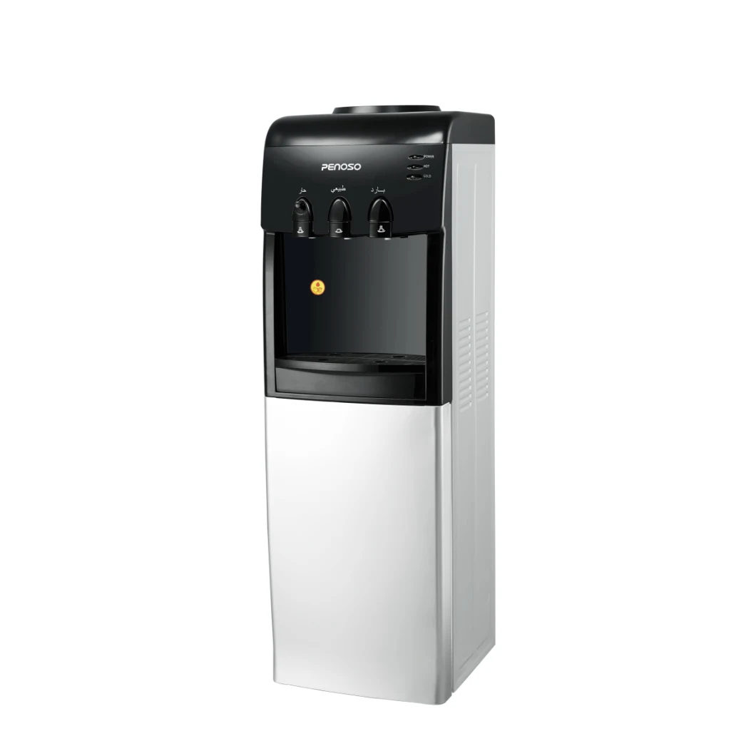 New Type Hot and Cold Compressor Vertical Water Dispenser with 2 Taps Water Cooler Cabinet